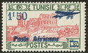 Amphitheatre of El Jem overprinted and surcharged
