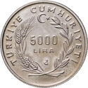 5,000 Lira (100 Years of Peace and Harmony - Turkish Jews)