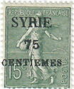 Type Semeuse overprint and Syrian surcharge