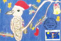 Kookaburra wearing a Santa cap - by Deanne Head aged 9 years