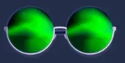The Cat - Green Sunglasses