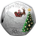 50 Pence (Christmas - Color)