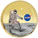 Half Dollar (NASA Space Exploration: A Journey to the Moon - Gilded)