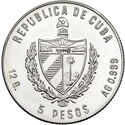 5 Pesos (Transport - The Railway in Cuba - Piedfort)