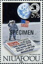The space age (with World Stamp Expo '90 Emblem)