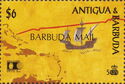 Ship and Map of West Indies - Overprint
