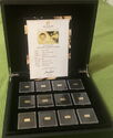Various CFA Francs (100 CFA Francs - 12 gold coins "History of Gold Euros”)