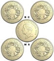 1 Dollar (Set 4 x 1 Dollsr - 60th Anniversary Decimal Currency B, C, M, S)