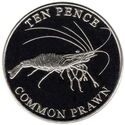 10 Pence (Rockpool Wildlife - Common Prawn)