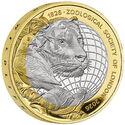 2 Pounds (200 years of Zoological Society of London - Silver Piedfort)