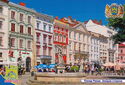 Lviv. Market Square. Western Side