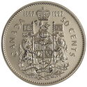 50 Cents (125th Anniversary of Canadian Confederation)