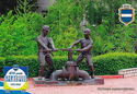 Kremenchuk. Monument to Plumbers