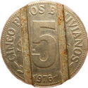 5 pesos Bolivianos ( no hole )