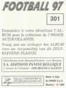 Football 97 - Sticker no. 301