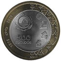 500 Escudos (50th anniversary of the Bank of Cape Verde - Bimetalic)