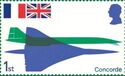 Design of 9d 1969 Concorde Stamp