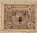 National emblem - overprinted OFICIAL