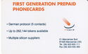 First Generation Prepaid Phonecards - Inphone 15