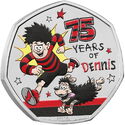 50 Pence (75 Years of Dennis the Menace - Color)