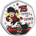 50 Pence (75 Years of Dennis the Menace - Silver)