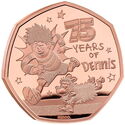 50 Pence (75 Years of Dennis the Menace - Gold)