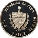 5 Pesos (40th. Anniversary of Cuban National Ballet)