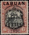 Arms of North Borneo - Overprint