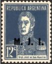 José Francisco de San Martín (1778-1850), ovpt. "M.J.I."