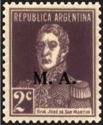 José Francisco de San Martín (1778-1850), ovpt. “M.A.”