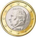 1 Euro (Albert II - 2nd map - 2nd type - 2nd portrait)