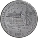 5 Euro (25th anniversary of the fall of the Berlin Wall)