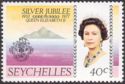 Queen Elizabeth II and silhouette (diff) of the Islands