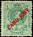 King Alfonso XIII overprinted