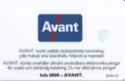 Public Card Avant 30mk (Info 0800-Avant)
