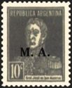 José Francisco de San Martín (1778-1850), ovpt. “M.A.”