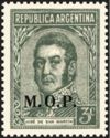 José Francisco de San Martín (1778-1850), ovpt. “M.O.P.”