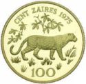 100 Zaires (Conservation - Leopard)