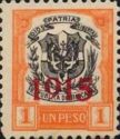 Coat Of Arms, With Red Print Of The Year 1915