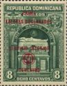 Tomb Merinos - red overprint 30c on 8c