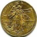 50 Lire (50th Anniversary of the Kingdom)