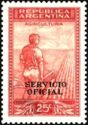 Agriculture - Overprint "SERVICIO OFICIAL" (12¼ mm)