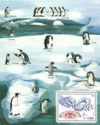 Art of Stamps Engraving - Penguins