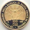 100,000 Lire (700th Anniv. Basilica Santa Croce in Florence)