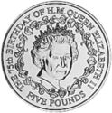 5 Pounds (75th birthday of queen Elizabeth II)