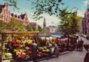 Amsterdam. Flower Market with Minttower
