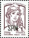Marianne with typography overprint