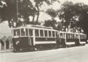 Postcard 8. New 3-cars tram in 1927
