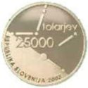 25,000 Tolarjev (60th Anniversary of the Slovenian Assembly)