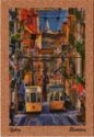 Lisbon. Trams on cork.